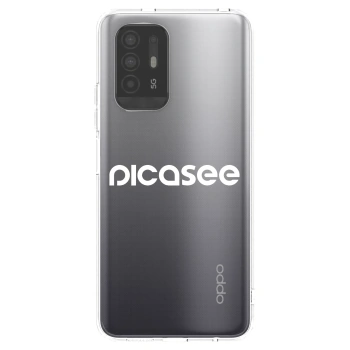 Picasee husă transparentă din silicon pentru OPPO A94 5G - Picasee - new logo - white
