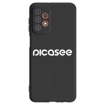 Picasee husă neagră din silicon pentru Samsung Galaxy A23 A235F 4G - Picasee - new logo - white