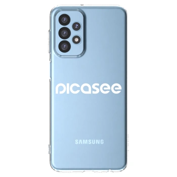 Picasee husă transparentă din silicon pentru Samsung Galaxy A23 A235F 4G - Picasee - new logo - white