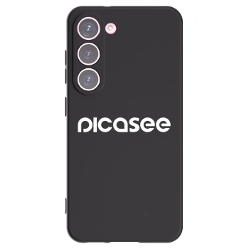 Picasee husă neagră din silicon pentru Samsung Galaxy S23 5G - Picasee - new logo - white