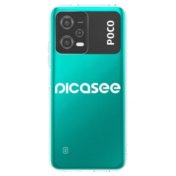 Picasee husă transparentă din silicon pentru Xiaomi Poco X5 - Picasee - new logo - white