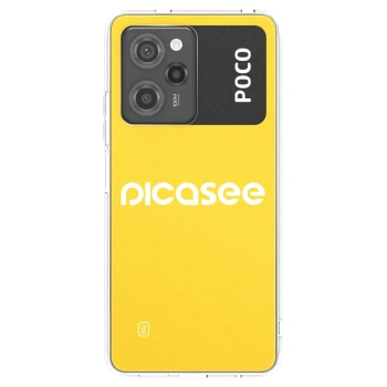 Picasee husă neagră din silicon pentru Xiaomi Poco X5 Pro - Picasee - new logo - white