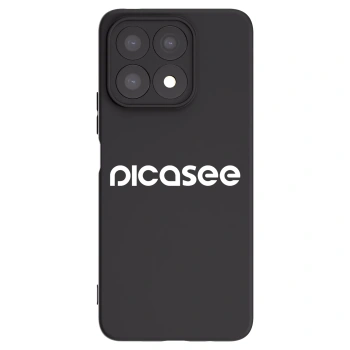 Picasee husă neagră din silicon pentru Honor X8a - Picasee - new logo - white