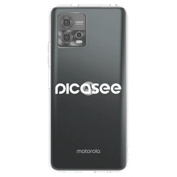 Picasee husă transparentă din silicon pentru Motorola Moto G72 - Picasee - new logo - white
