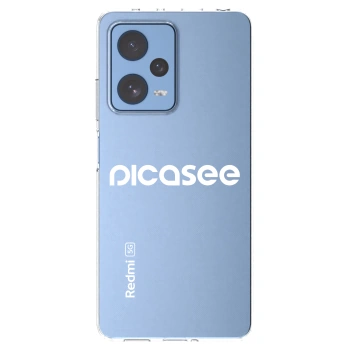 Picasee husă transparentă din silicon pentru Xiaomi Redmi Note 12 Pro 5G - Picasee - new logo - white