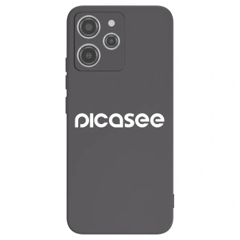 Picasee husă neagră din silicon pentru Xiaomi Redmi 12 4G - Picasee - new logo - white