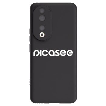 Picasee husă neagră din silicon pentru Honor 90 5G - Picasee - new logo - white
