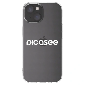 Picasee husă transparentă din silicon pentru Apple iPhone 15 - Picasee - new logo - white