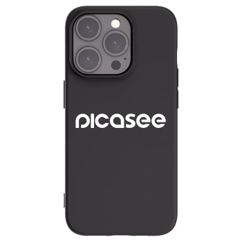 Picasee husă neagră din silicon pentru Apple iPhone 15 Pro - Picasee - new logo - white