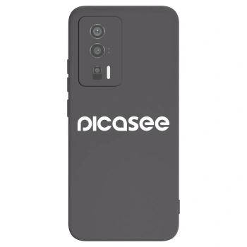 Picasee husă neagră din silicon pentru Xiaomi Poco F5 Pro 5G - Picasee - new logo - white