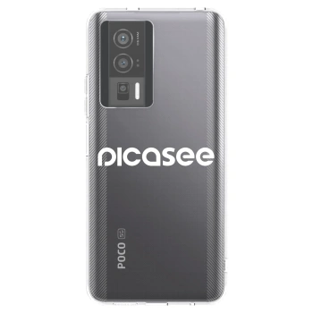 Picasee husă transparentă din silicon pentru Xiaomi Poco F5 Pro 5G - Picasee - new logo - white
