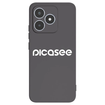 Picasee husă neagră din silicon pentru Realme C53 - Picasee - new logo - white