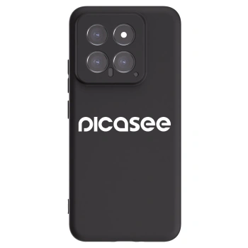 Picasee husă neagră din silicon pentru Xiaomi 14 - Picasee - new logo - white