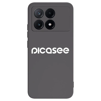 Picasee husă neagră din silicon pentru Xiaomi Poco X6 Pro - Picasee - new logo - white