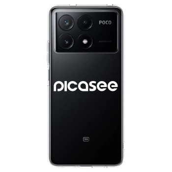 Picasee husă transparentă din silicon pentru Xiaomi Poco X6 Pro - Picasee - new logo - white