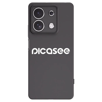 Picasee husă neagră din silicon pentru Xiaomi Redmi Note 13 4G - Picasee - new logo - white