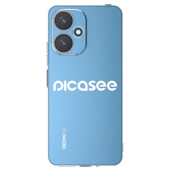 Picasee husă transparentă din silicon pentru Xiaomi Redmi 13C 5G - Picasee - new logo - white