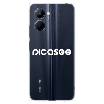 Picasee husă transparentă din silicon pentru Realme C33 (2023) - Picasee - new logo - white