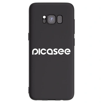 Picasee husă neagră din silicon pentru Samsung Galaxy S8 G950F - Picasee - new logo - white