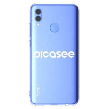 Picasee husă transparentă din silicon pentru Honor 10 Lite - Picasee - new logo - white