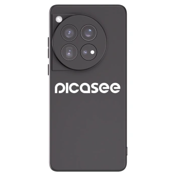 Picasee husă neagră din silicon pentru OnePlus 12 5G - Picasee - new logo - white