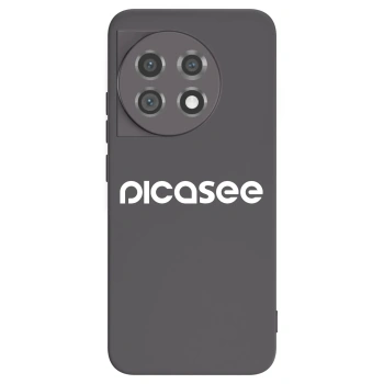 Picasee husă neagră din silicon pentru OnePlus 11 5G - Picasee - new logo - white
