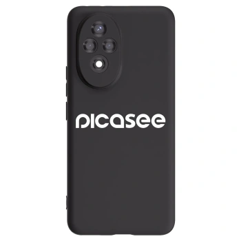 Picasee husă neagră din silicon pentru Honor 200 Pro 5G - Picasee - new logo - white