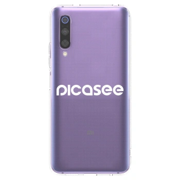 Picasee husă transparentă din silicon pentru Xiaomi Mi 9 - Picasee - new logo - white
