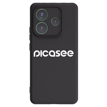 Picasee husă neagră din silicon pentru Xiaomi Redmi Note 14 5G - Picasee - new logo - white