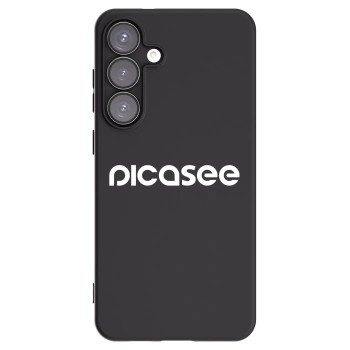 Picasee husă neagră din silicon pentru Samsung Galaxy S25+ 5G - Picasee - new logo - white