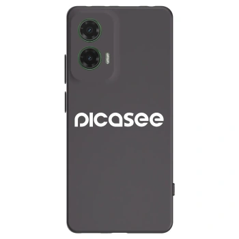 Picasee husă neagră din silicon pentru Motorola Moto G35 5G - Picasee - new logo - white