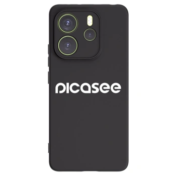 Picasee husă neagră din silicon pentru Xiaomi Redmi Note 14 4G - Picasee - new logo - white