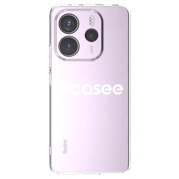 Picasee husă transparentă din silicon pentru Xiaomi Redmi Note 14 4G - Picasee - new logo - white