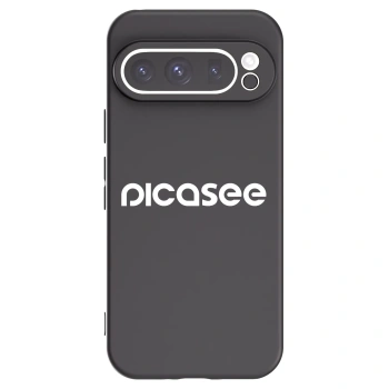Picasee husă neagră din silicon pentru Google Pixel 9 Pro - Picasee - new logo - white
