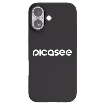 Picasee husă neagră din silicon pentru Apple iPhone 17 - Picasee - new logo - white