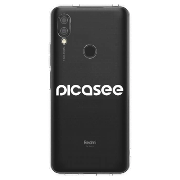 Picasee husă transparentă din silicon pentru Xiaomi Redmi 7 - Picasee - new logo - white