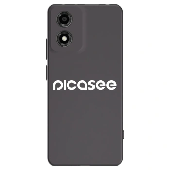 Picasee husă neagră din silicon pentru Motorola Moto E14 - Picasee - new logo - white