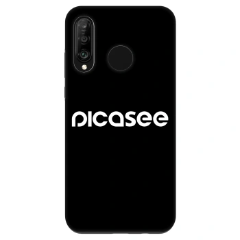 Husă pentru Huawei P30 Lite - Picasee - new logo - white