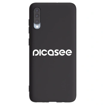 Picasee husă neagră din silicon pentru Samsung Galaxy A70 A705F - Picasee - new logo - white