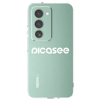 Picasee husă transparentă din silicon pentru Xiaomi Redmi 15 5G - Picasee - new logo - white