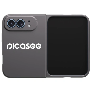 Picasee husă neagră din silicon pentru Apple iPhone Duo - Picasee - new logo - white