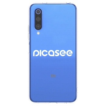 Picasee husă transparentă din silicon pentru Xiaomi Mi 9 SE - Picasee - new logo - white