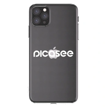 Picasee husă transparentă din silicon pentru Apple iPhone 11 Pro Max - Picasee - new logo - white