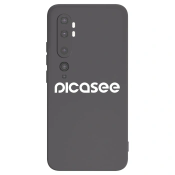 Picasee husă neagră din silicon pentru Xiaomi Mi Note 10 (Pro) - Picasee - new logo - white
