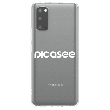 Picasee husă transparentă din silicon pentru Samsung Galaxy S20 G980F - Picasee - new logo - white