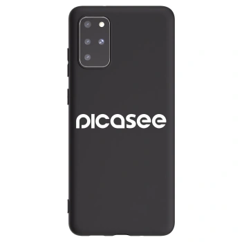 Picasee husă neagră din silicon pentru Samsung Galaxy S20+ G985F - Picasee - new logo - white