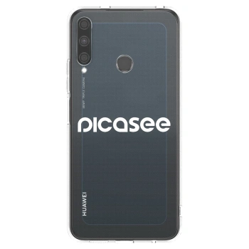 Picasee husă transparentă din silicon pentru Huawei P40 Lite E - Picasee - new logo - white