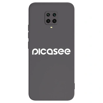 Picasee husă neagră din silicon pentru Xiaomi Redmi Note 9 Pro - Picasee - new logo - white