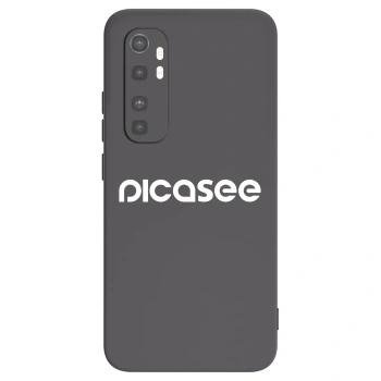 Picasee husă neagră din silicon pentru Xiaomi Mi Note 10 Lite - Picasee - new logo - white