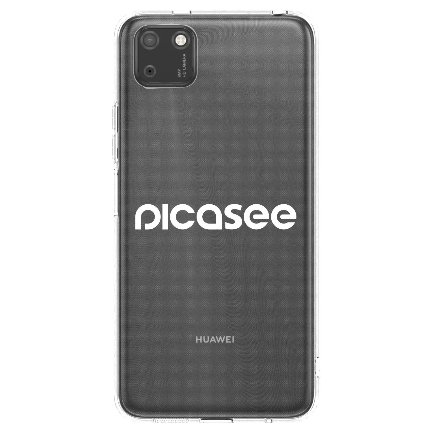 Picasee husă transparentă din silicon pentru Huawei Y5P - Picasee - new logo - white